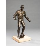 Bronze figure of a footballer traditionally said to be C.B.