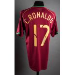 Cristiano Ronaldo signed replica Portugal No.