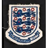 Alan A'Court England U-23 shirt badge v Czechoslovakia 1957 This match was played in Bratislava