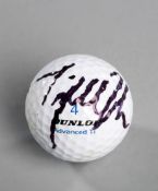 Tiger Woods signed Dunlop golf ball, signed in black marker pen at an event in Austria in 1999,