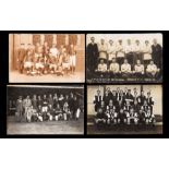An album of 94 football team-group postcards,