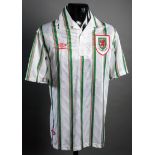 A team-signed Wales international replica football jersey circa 1995,