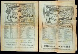F..A Amateur Cup Final programme Clapton v Southall played at Millwall 18th April 1925, sold togethe
