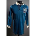 The blue West Bromwich Albion shirt worn by Bert Trentham in the 1935 F.A.