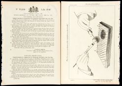 A group of sixteen golf patents, comprising: i) & ii) Harry Armitage, 1891, Patent No.