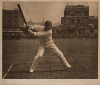A fine George Beldam photograph of the Australian cricketer Victor Trumper,