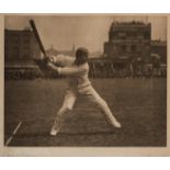 A fine George Beldam photograph of the Australian cricketer Victor Trumper,