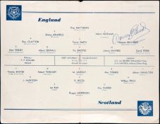 Duncan Edwards signed programme,