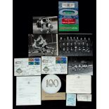 Good collection of 1963 Football Association Centenary Match memorabilia including autographs,