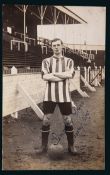 Portrait postcard signed by Harry Low the Sunderland footballer between 1907 and 1915,