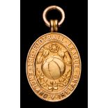Harry Nuttall Football League representative medal 1930, 9ct.