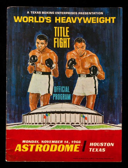 Muhammad Ali v Cleveland Williams official fight programme, Houston Astrodome,