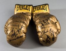 A multi-signed pair of souvenir Everlast 'Golden Gloves' produced to commemorative the Muhammad Ali