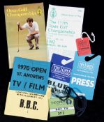 BBC memorabilia relating to the coverage of Open Championship golf,