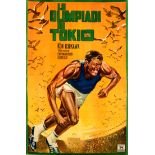 Very large Italian poster for the Official Film of the Tokyo 1964 Olympic Games,