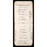 1930s football autograph book, with a good selection of team-groups in ink, comprising Arsenal,