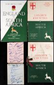 The autographs of the 1951-52 South Africa Rugby Union touring team to the British Isles & France,