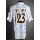 Team-signed David Beckham Real Madrid No.