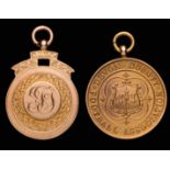 Medals awarded by the Devon and Cornwall County Football Associations, Devon - 9ct.