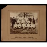 An official photograph of the Druids' Cup Team winners of the Welsh Challenge Cup 1897-98,