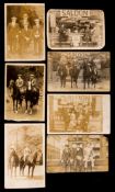 A group of seven postcards featuring the World Heavyweight Boxing Champion Jack Sharkey,