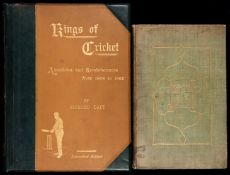 Two 19th century limited edition cricket books,