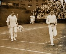 Rare original 1926 photograph of the future King George VI competing in the gentlemen's doubles at