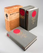 Official Report for the 1964 Tokyo Olympic Games, 2 vols in a slip case, plus map of venues,