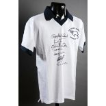 Autographed Derby County 1975 First Division and Charity Shield Winners memorabilia,