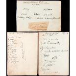 Three album pages with 1920s football team-groups for Liverpool,