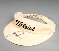 Tiger Woods signed Titleist golf visor,