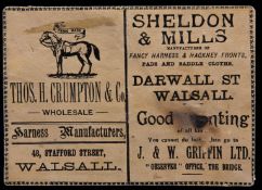 Walsall v Grimsby programme 20th November 1897,