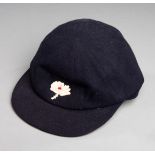 Arthur Booth Yorkshire County Cricket Club cap awarded in 1946, blue with white rose,