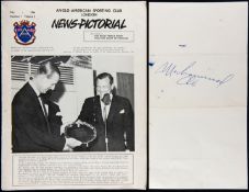 Muhammad Ali signed Anglo-American Sporting Club Boxing Dinner programme,