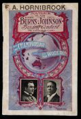 A very rare programme for the Tommy Burns v Jack Johnson World Heavyweight Championship fight at