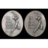 Brian Close John Player League runners-up cricket medals for 1974 and 1976,