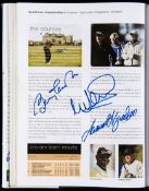 Multi-signed The European Tour Yearbook 2004, signatures including Immelman, Lawrie, McGinley,