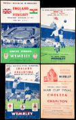 A collection of Wembley football programmes, two wartime Cup finals Chelsea v Charlton 15.4.