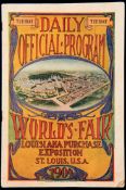 1904 St Louis Olympic Games daily official programme for Tuesday 30th August and featuring the