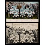 Two Leyton Football Club postcards, both team-groups in 1905,