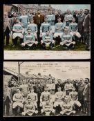 Two Leyton Football Club postcards, both team-groups in 1905,