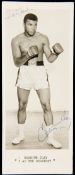 An early Cassius Clay signature, a 1963 publicity photograph signed in blue ink,