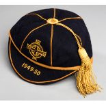 A blue Northern Ireland international cap season 1949-50,