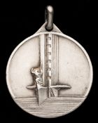 The rare hallmarked .800 silver version of the 1930 World Cup medal, Italian silver, 9.8gr.