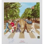 A George Best signed limited edition print titled "El Beatle",