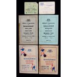 Programmes for four Scotland v England internationals played at Hampden Park in the 1930s,