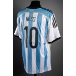 Lionel Messi signed Argentina No.