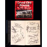 Multi-signed copy of Tony Adams's autobiography "Addicted", signed by Adams, Manninger, Vieira,