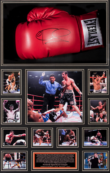 A signed Joe Calzaghe boxing glove presentation, - Image 2 of 2