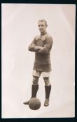 Portrait postcard signed by Bob Torrance the Bradford footballer between 1908 and 1917,